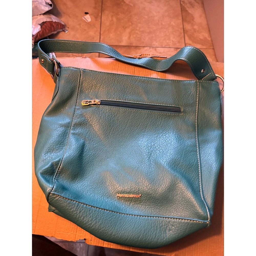 Montana West Turquoise Shoulder Bag Concealed Carry Purse Leather   New